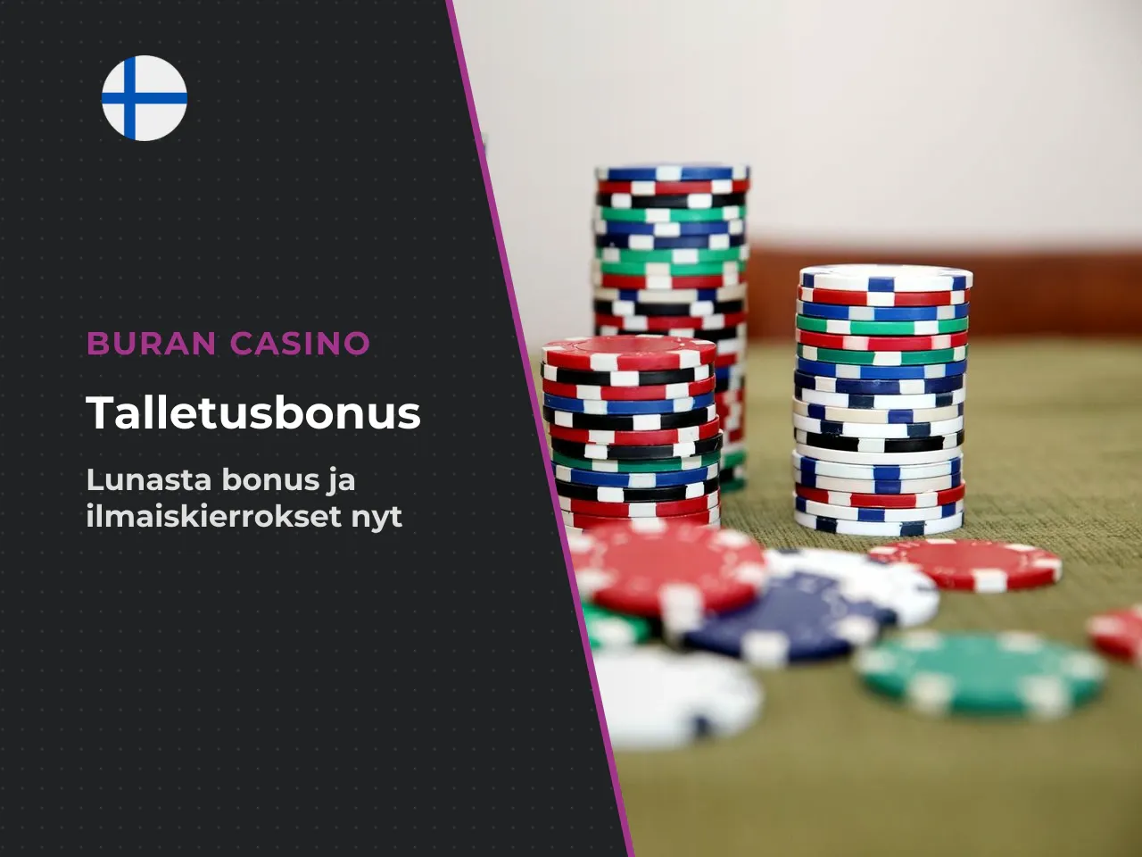 Deposit bonus ja free spins promokoodilla