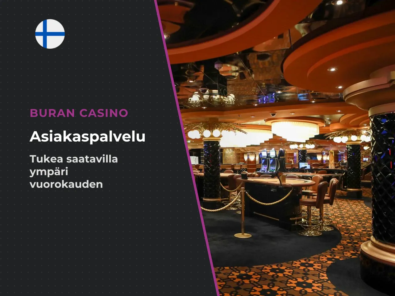Buran Casinon asiakaspalvelun yhteystiedot 24 7