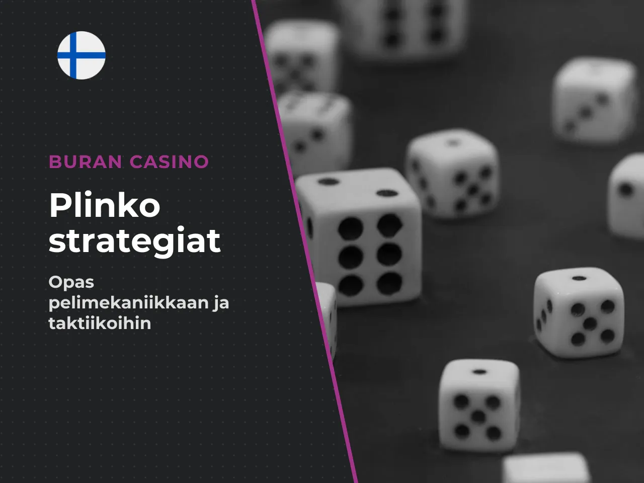Riskitaso, rivit ja RTP Plinkossa. Keskeisimmät