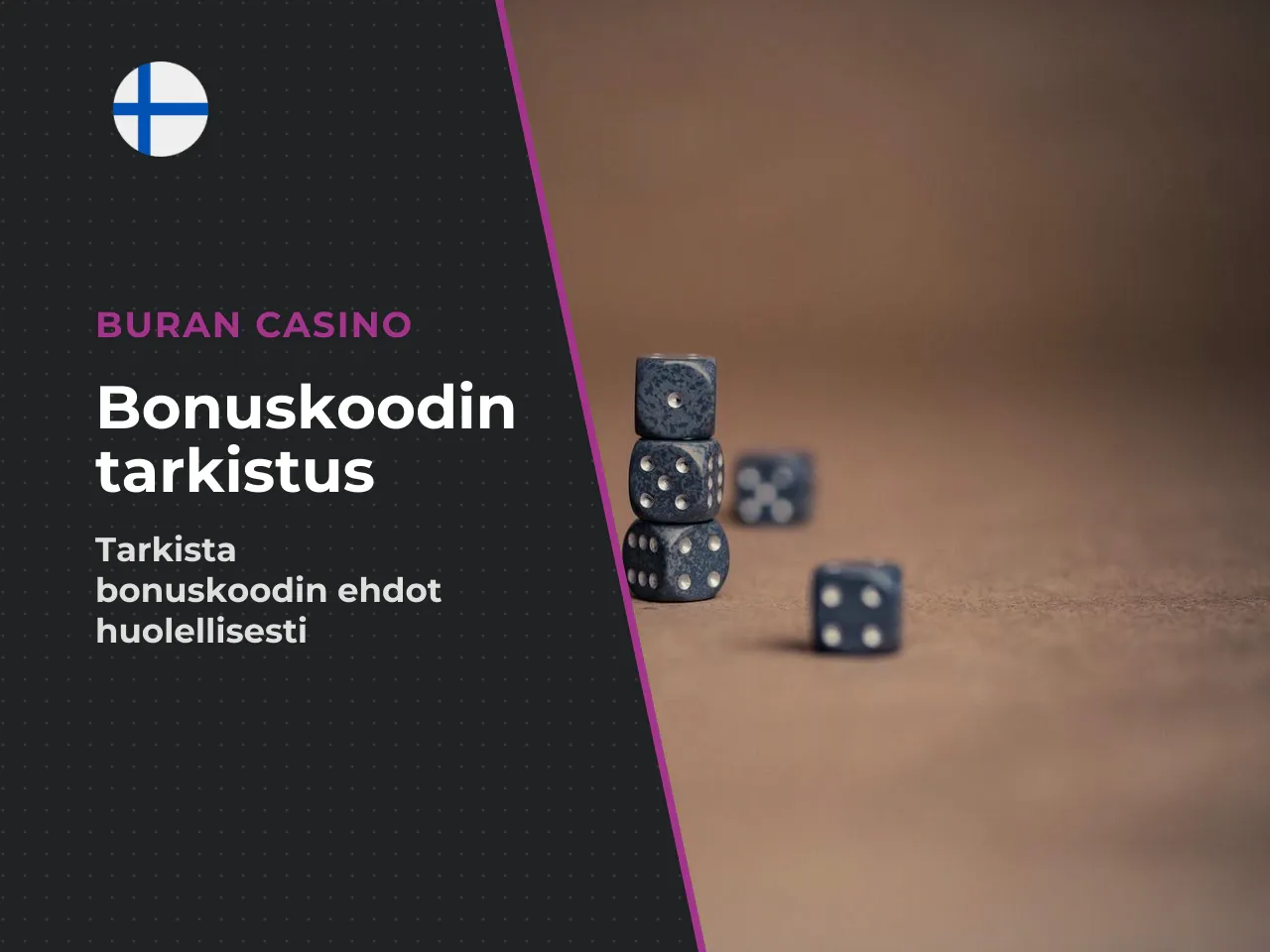 Näin tarkistat, että bonus code sopii