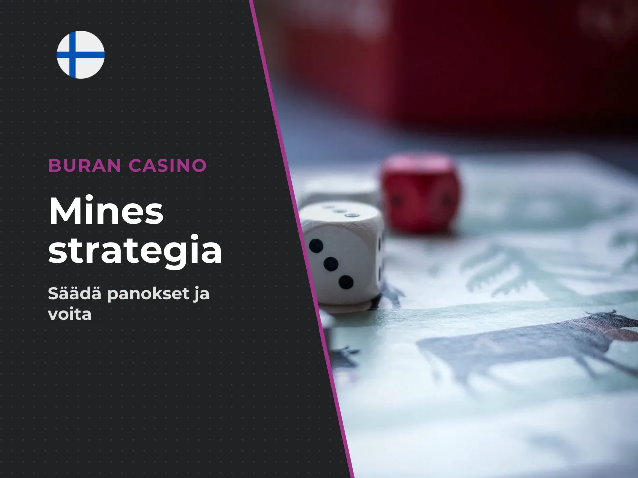 Panos, miinojen määrä ja voittomahdollisuus. Asetetun