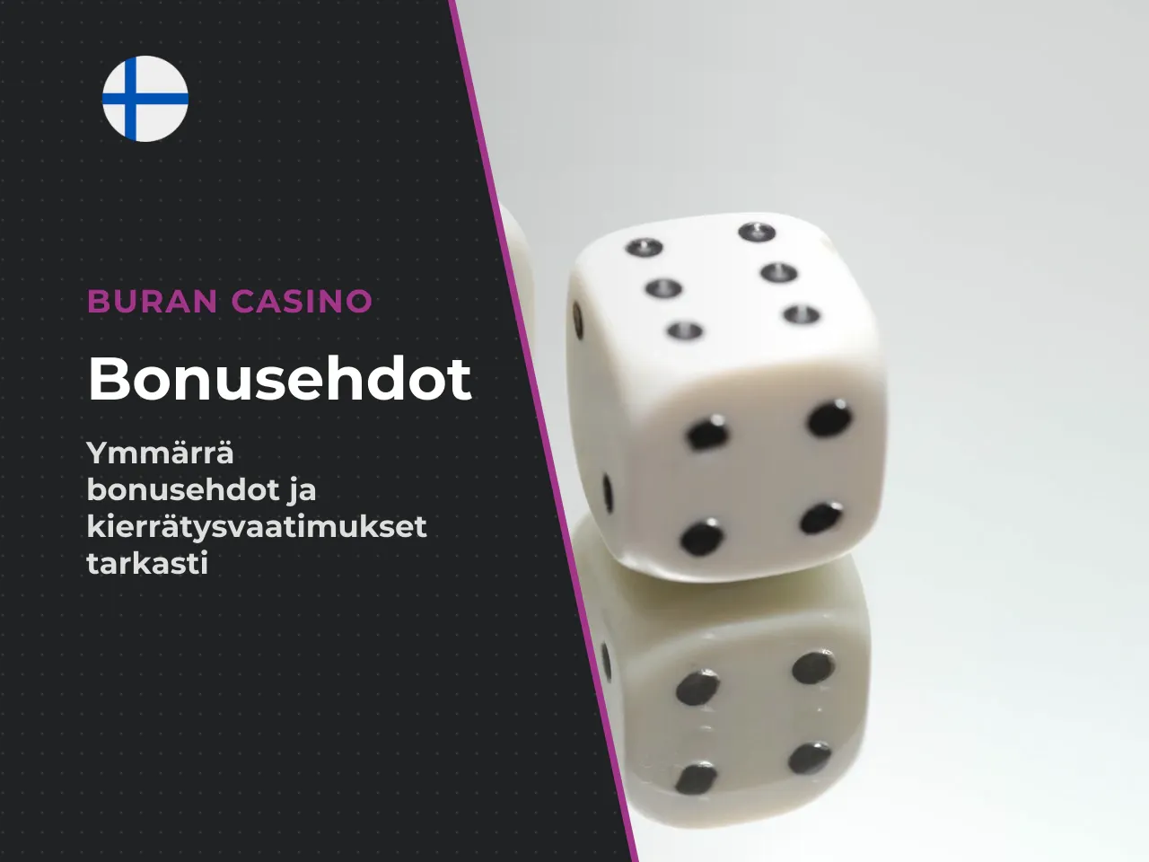 Bonusehdot ja crash-pelien kierrätysvaatimus. Bonus näyttää