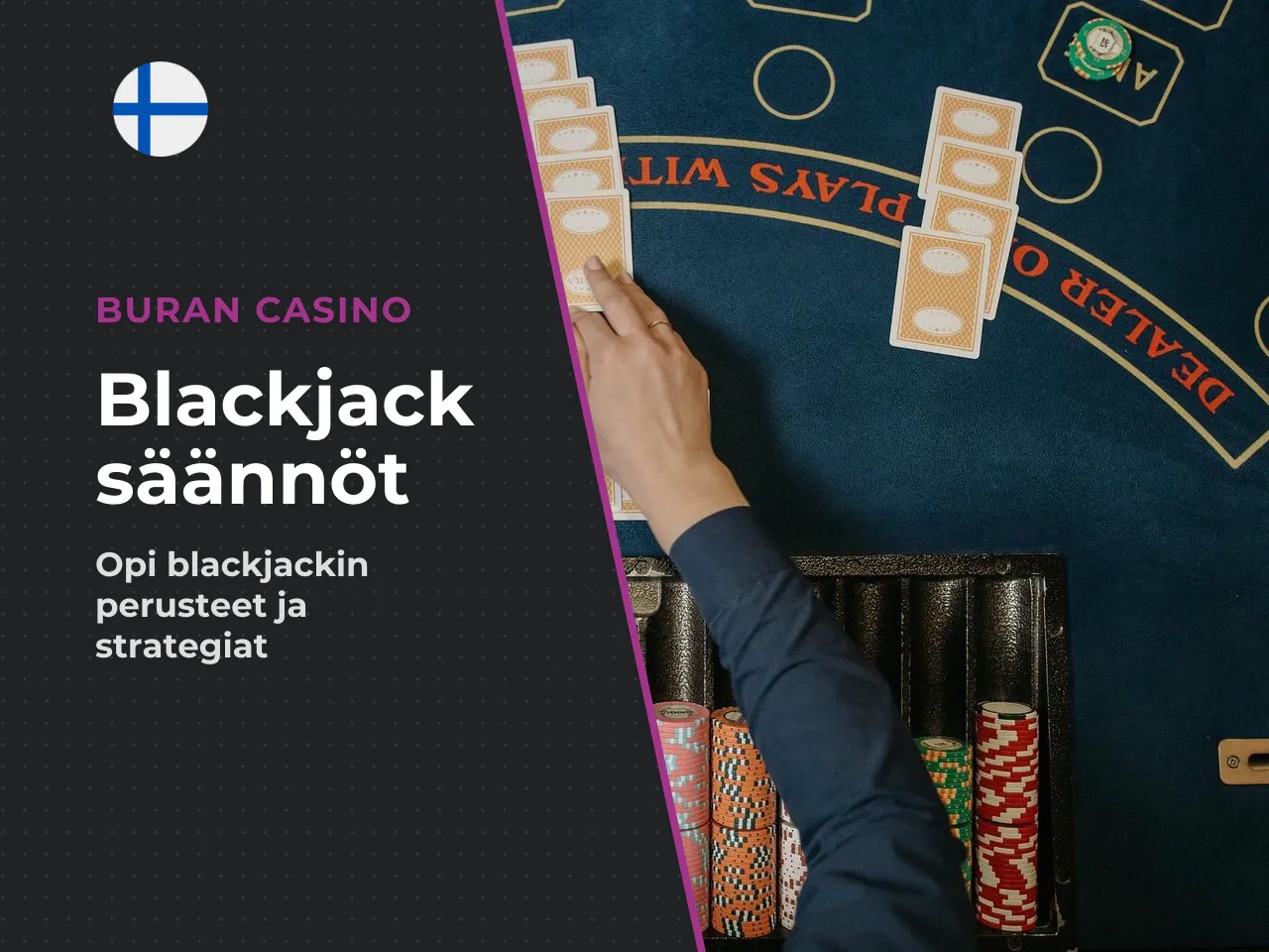 Pelaajan valinnat Hit, Stand, Double ja