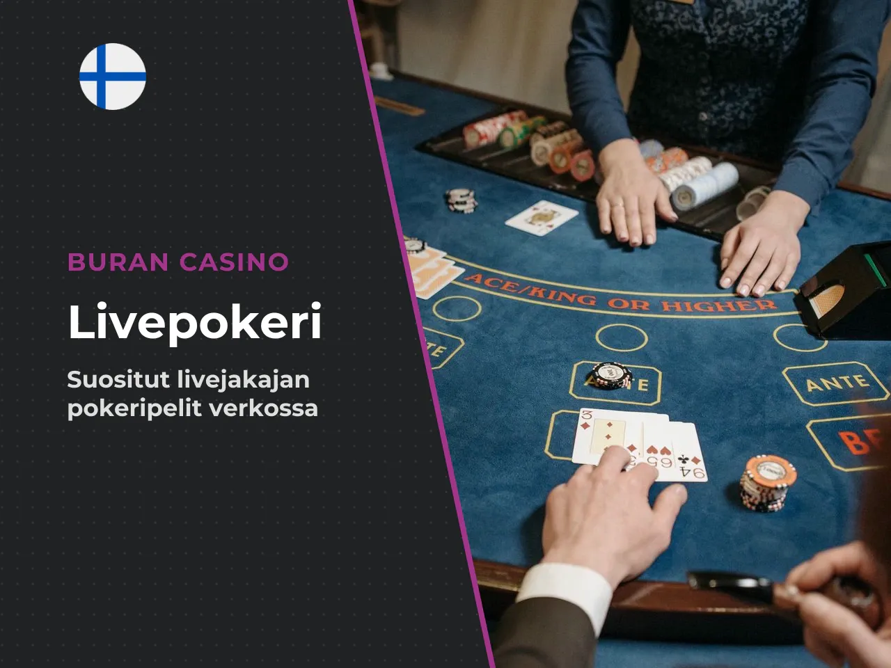 Suositut live dealer -pokerivariantit