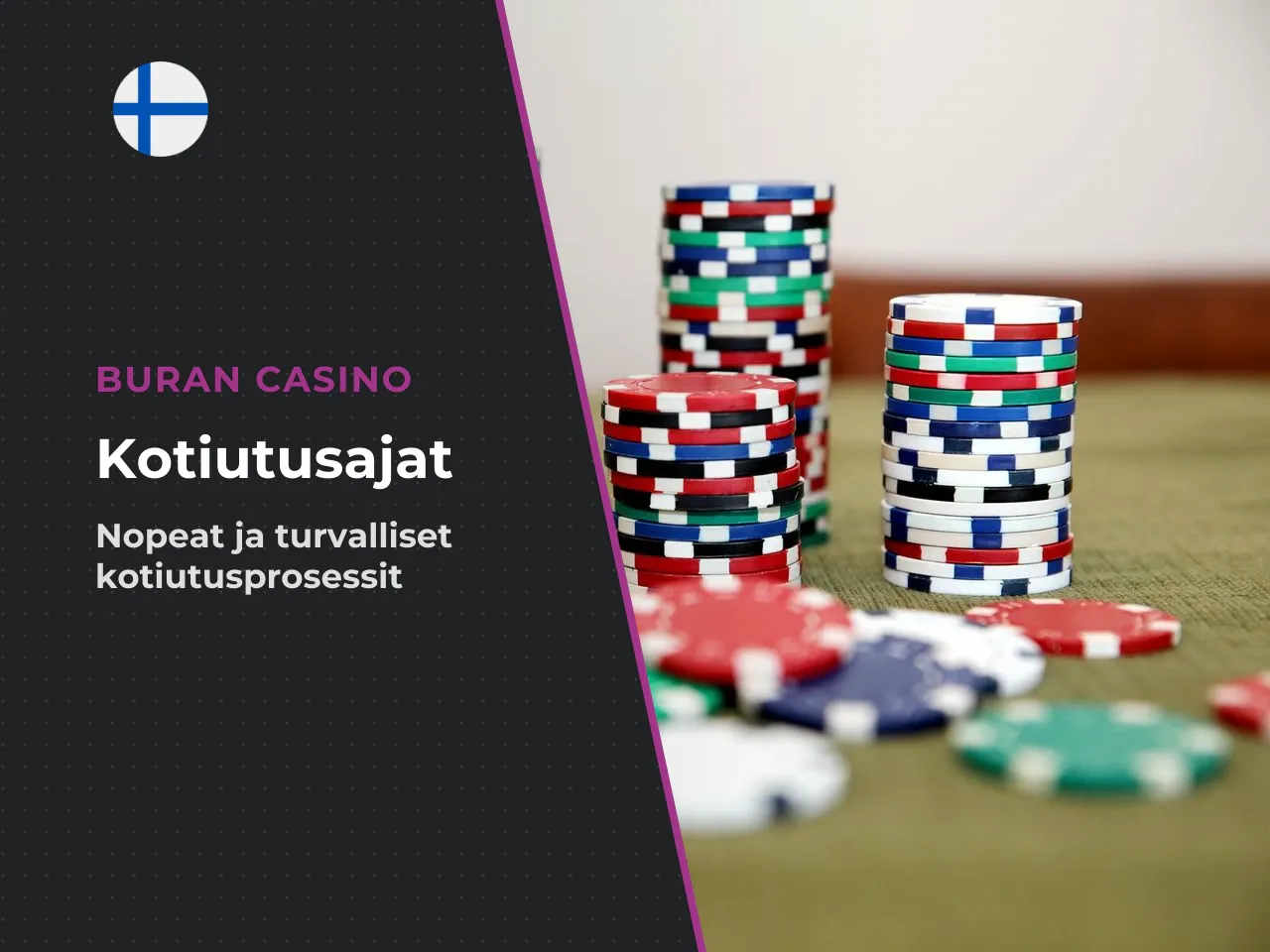 Casinon käsittelyaika ja maksupalvelun siirto. Kasinon