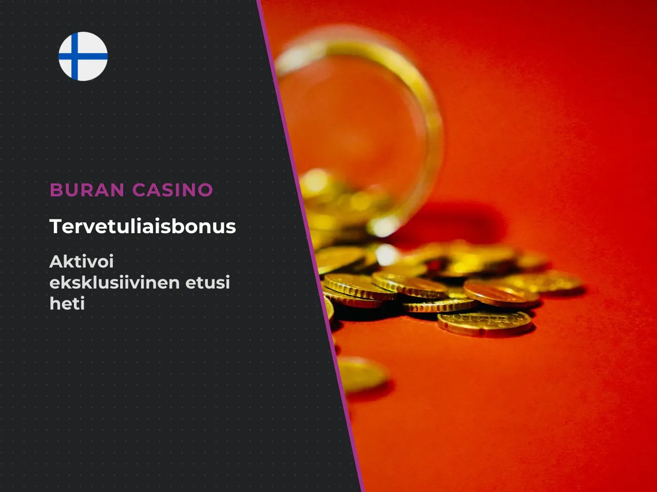 Mitä Buran Casino bonus code antaa