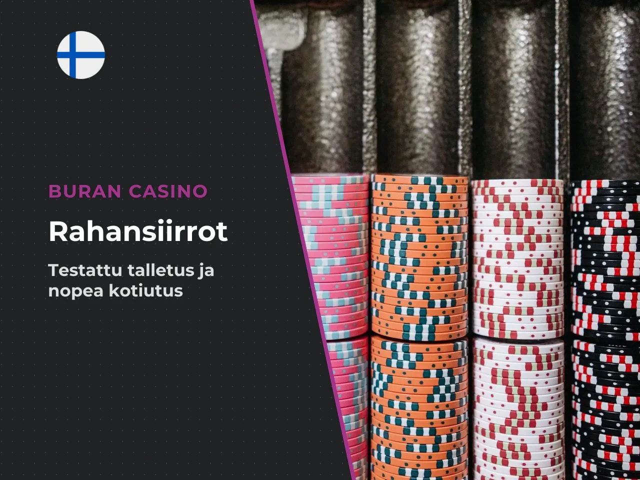 Toimituksen oma testi talletus ja kotiutus